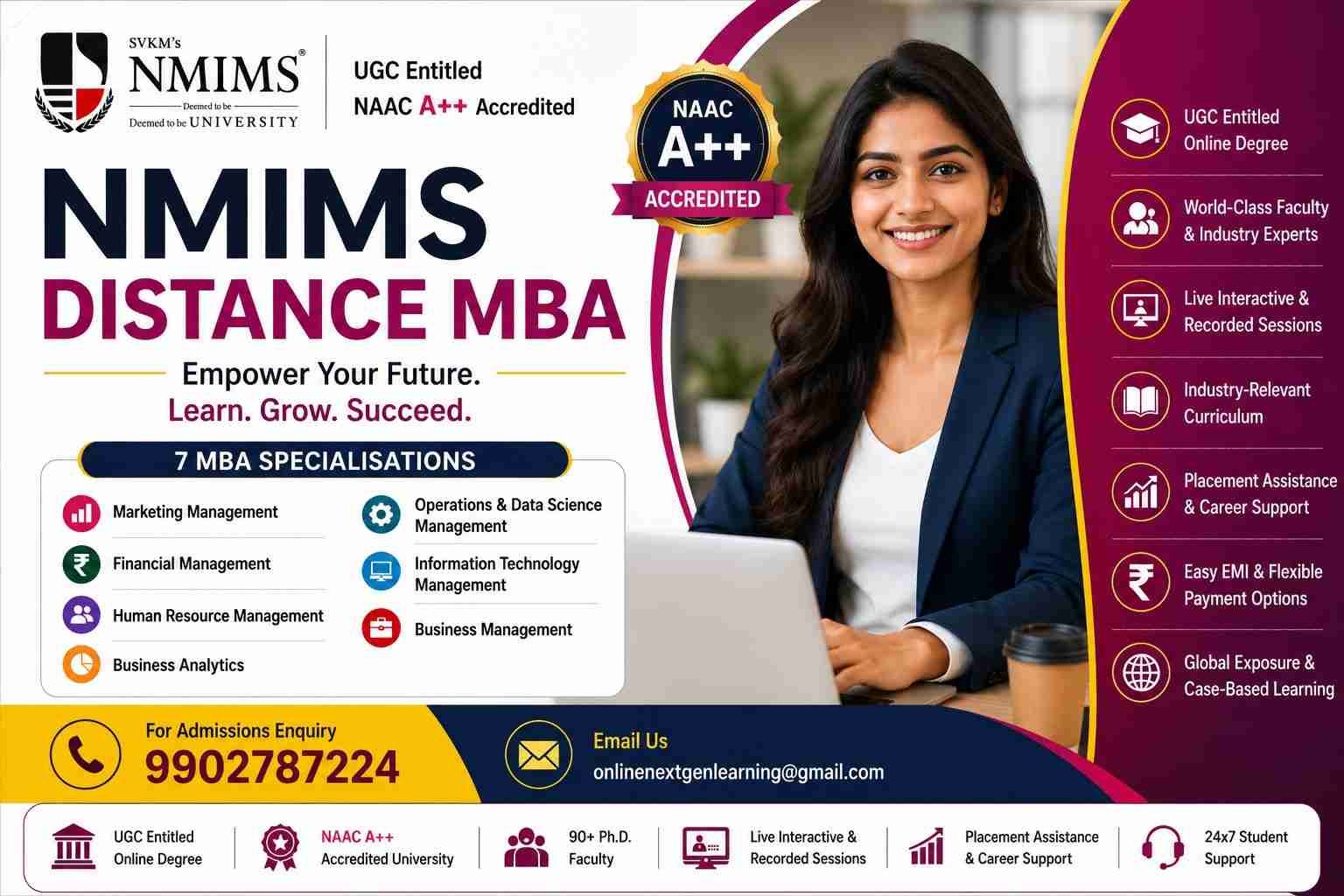 Best Online MBA in BKC,  Looking for a distance MBA, NMIMS Online MBA,  UGC Approved Online MBA, Affordable Online MBA