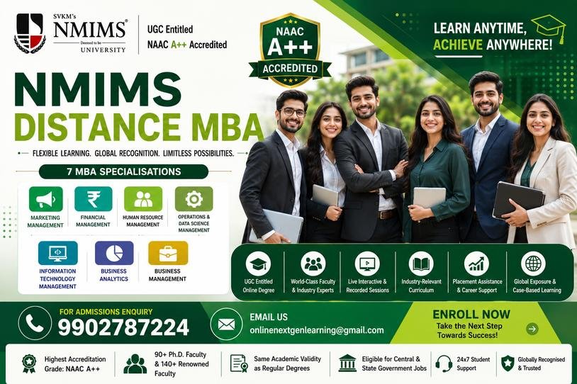 MBA for Working Professionals Ranchi, Looking for a distance MBA, NMIMS Online MBA, UGC Approved Online MBA, Affordable Online MBA